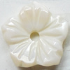 Carved Shell Beads, Flower, 14mm Hole:1mm, Sold by PC