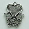 Zinc Alloy Cabochon Settings, 31x24mm Hole:2mm, Sold by Bag