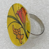 Shell Ring, Flat Round 29mm, Sold by Group