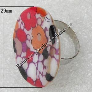 Shell Ring, Flat Round 29mm, Sold by Group