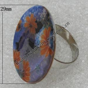 Shell Ring, Flat Round 29mm, Sold by Group