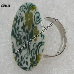 Shell Ring, Flat Round 29mm, Sold by Group