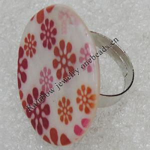 Shell Ring, Flat Round 29mm, Sold by Group