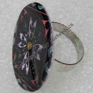 Shell Ring, Flat Round 29mm, Sold by Group