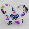 Acrylic Ring, Butterfly 39x30mm, Sold by Group