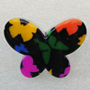 Acrylic Ring, Butterfly 39x30mm, Sold by Group