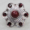 Alloy Ring, Flower 38mm, Sold by Group