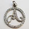 Zinc Alloy Pendant with Crystal, Lead-free 33mm, Sold by PC