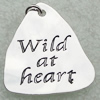 Zinc alloy Jewelry Pendant/Charm, Lead-free 34x30mm, Sold by PC
