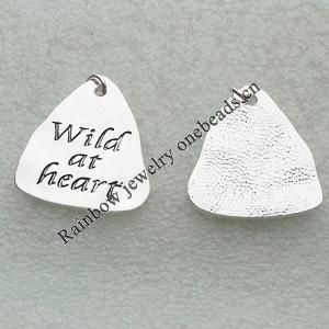 Zinc alloy Jewelry Pendant/Charm, Lead-free 34x30mm, Sold by PC