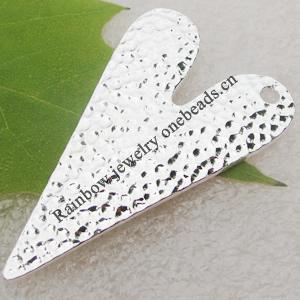Zinc alloy Jewelry Pendant/Charm, Lead-free 50x30mm, Sold by PC