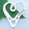 Zinc alloy Jewelry Pendant/Charm With word"FOREVER", Lead-free 37x31mm, Sold by PC