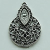 Zinc Alloy Cabochon Settings, 31x12mm Hole:1.5mm, Sold by Bag