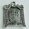 Zinc Alloy Cabochon Settings, 31x22mm Hole:2.5mm, Sold by Bag