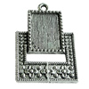 Zinc Alloy Cabochon Settings, 31x21mm Hole:2mm, Sold by Bag