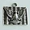 Pendant Zinc Alloy Jewelry Findings Lead-free, 31x30mm Hole:3.5mm, Sold by Bag