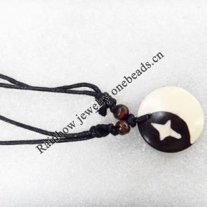 Tibetan Yak Bone Necklace，29mm，Sold by Dozen