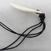 Tibetan Yak Bone Necklace，10x70mm，Sold by Dozen