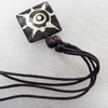 Tibetan Yak Bone Necklace，28mm，Sold by Dozen