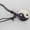 Tibetan Yak Bone Necklace，27x28mm，Sold by Dozen