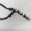 Tibetan Yak Bone Necklace，8x38mm，Sold by Dozen