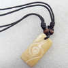 Tibetan Yak Bone Necklace，19x36mm，Sold by Dozen