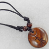 Tibetan Yak Bone Necklace，28mm，Sold by Dozen