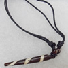 Tibetan Yak Bone Necklace，70x60mm，Sold by Dozen