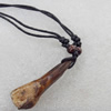 Tibetan Yak Bone Necklace，17x55mm，Sold by Dozen