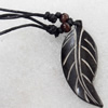 Tibetan Yak Bone Necklace，27x58mm, Sold by Dozen