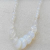 Moonstone Necklace，Flat Round，10-20mm, Sold per 17.7Inch Strand