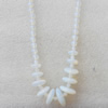 Moonstone Necklace，Flat Round，10-20mm, Sold per 17.7Inch Strand