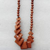 Gold Sand Stone Necklace，Diamond，12-26mm, Sold per 17.7Inch Strand