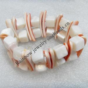 Shell Bracelet, Length Approx:7.1-inch, Sold by Strand