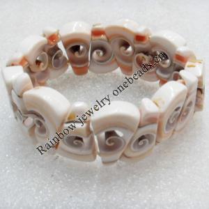 Shell Bracelet, Length Approx:7.1-inch, Sold by Strand