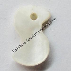 Shell Pendant, 8x15mm, Hole:Approx 1mm, Sold by Bag