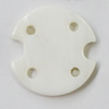 Shell Button, 20x21mm, Hole:Approx 2mm, Sold by Bag