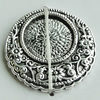 Zinc Alloy Cabochon Settings, Flat Round 19mm, Sold by Bag