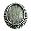 Zinc Alloy Cabochon Settings, Flat Oval 24x20mm, Sold by Bag