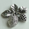 Pendant Setting Zinc Alloy Jewelry Findings Lead-free, Flower 32x31mm, Sold by Bag