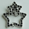 Pendant Setting Zinc Alloy Jewelry Findings Lead-free, Star 27x23mm, Sold by Bag