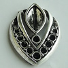 Pendant Setting Zinc Alloy Jewelry Findings Lead-free, 25x19mm, Sold by Bag