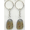 Key Chain Resin with Inner Insect Pendant, 25x40mm, Length Approx 10cm, Sold by PC