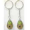 Key Chain Resin with Inner Insect Pendant, 25x40mm, Length Approx 10cm, Sold by PC