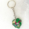 Key Chain Resin Pendant, 30x32mm, Length Approx 9.5cm, Sold by PC