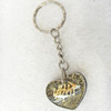 Key Chain Resin Pendant, 25mm, Length Approx 8.5cm, Sold by PC