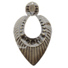 Iron Jewelry Finding Pendant Lead-free, 52x87mm Hole:2mm, Sold by Bag
