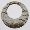 Iron Jewelry Finding Pendant Lead-free, Donut O:68mm I:40mm Hole:2mm, Sold by Bag
