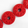 Cinnabar Beads, Dount, 23mm, Hole:Approx 2mm, Sold by PC