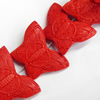 Cinnabar Beads, Butterfly, 37x27mm, Hole:Approx 2mm, Sold by PC